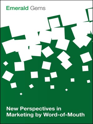 cover image of New Perspectives in Marketing by Word-of-Mouth